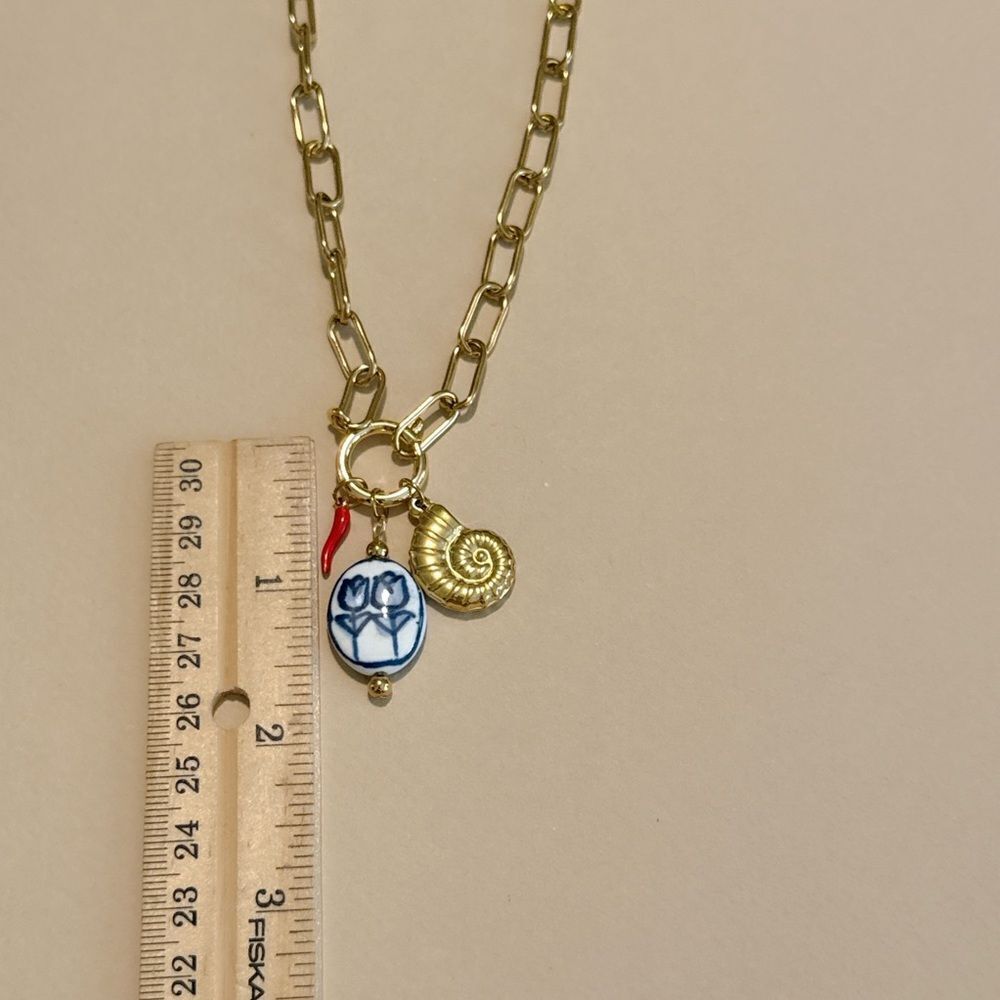 Boho Necklace with Charms #1615 - Picture 4 of 4